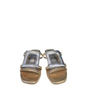 Ciabattina Linea Geometrica Gold/Silver