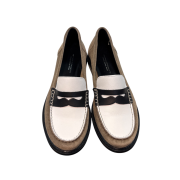 Mocassino Bicolor Beige/White