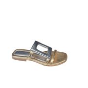 Ciabattina Linea Geometrica Gold/Silver