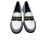 Mocassino Bicolor Blue/White