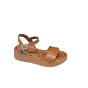 Sandalo Zeppa Cuoio