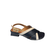 Sandalo Fasce Incrocio Black