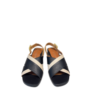 Sandalo Fasce Incrocio Black