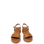 Sandalo Zeppa Cuoio