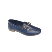 Mocassino Con Accessorio Blu