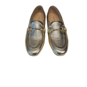 Mocassino Con Accessorio Laminato Platino