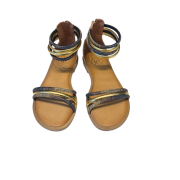 Sandalo Alla Schiava Strass Brown