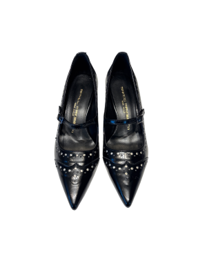 Mary Jane Traforata Black