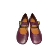 Ballerina Con Cinturino Bordeaux