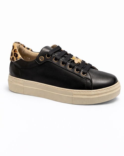 Sneaker Accessorio Leopard Nera