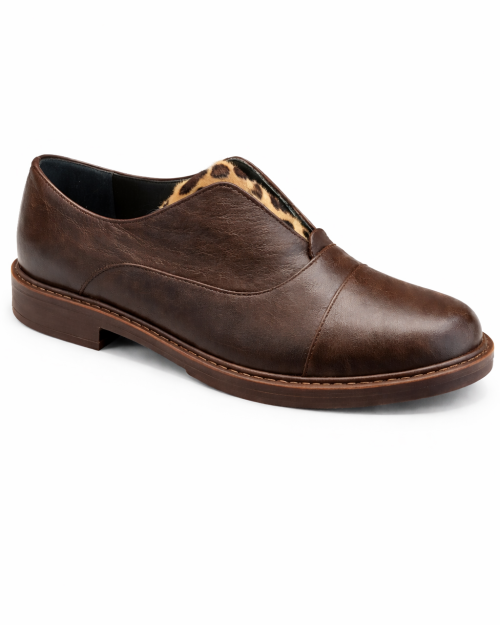 Francesina Pony Leopard Brown