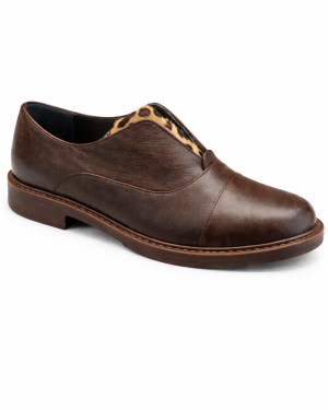 Francesina Pony Leopard Brown