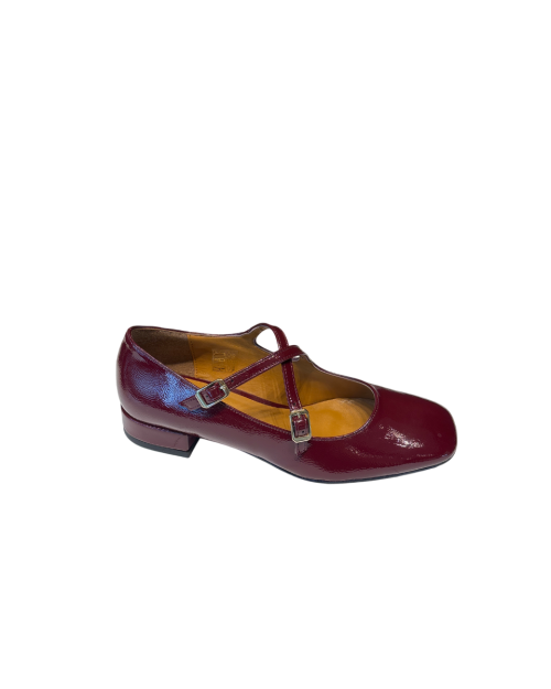 Ballerina Incrocio Vernice Bordeaux