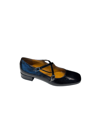 Ballerina Incrocio Vernice Nera