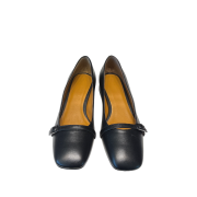 Ballerina Fibbia Nappa Nera