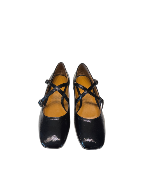 Ballerina Incrocio Vernice Nera