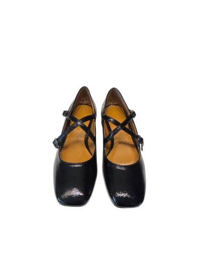 Ballerina Incrocio Vernice Nera