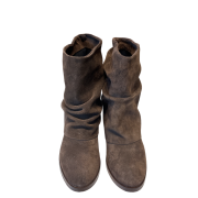 Tronchetto Ghetta Camoscio Testa Di Moro