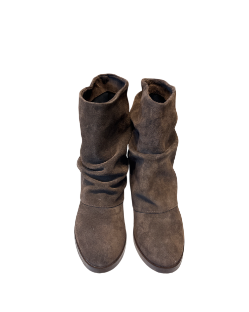 Tronchetto Ghetta Camoscio Testa Di Moro