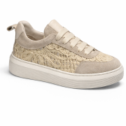 Sneaker Ricamo Beige