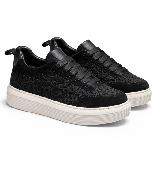 Sneaker Ricamo Nera