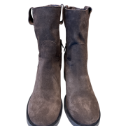 Tronchetto Con Tacco Suede Testa Di Moro