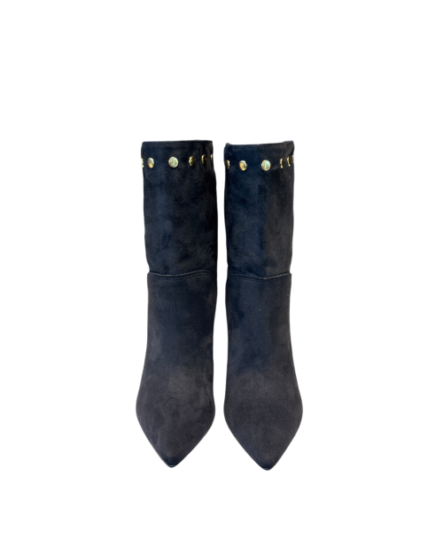 Tronchetto Con Frange Suede Black