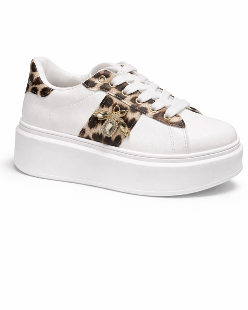 Sneakers Con Accessorio Ape Leopard