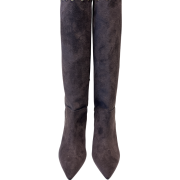 Stivale Alto Con Frange Testa Di Moro