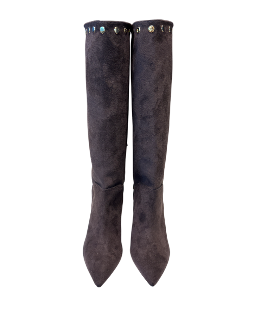 Stivale Alto Con Frange Testa Di Moro