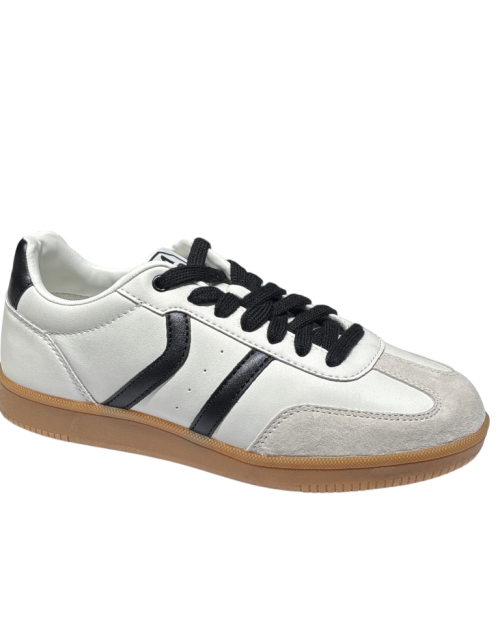 Sneakers Bassa Leather Black/White