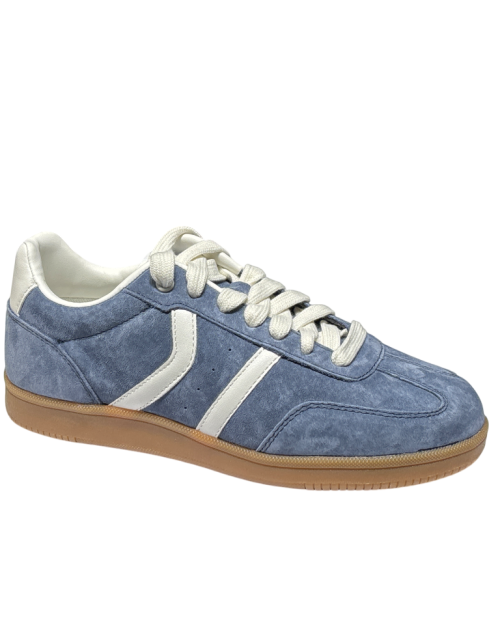 Sneakers Bassa Suede Jeans/White