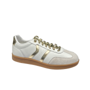 Sneakers Bassa Leather White/Platinum