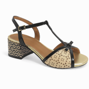Sandalo Ketty Con Tacco Stampato