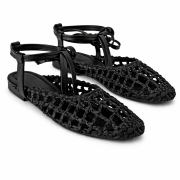 Sabot Amalfi Raffia Nero